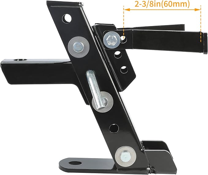 HECASA Adjustable Lawn Mower Hitch Universal Garden Tractor Hitch Compatible with John Deere Cub Cadet Husqvarna Craftsman Riding Mowers