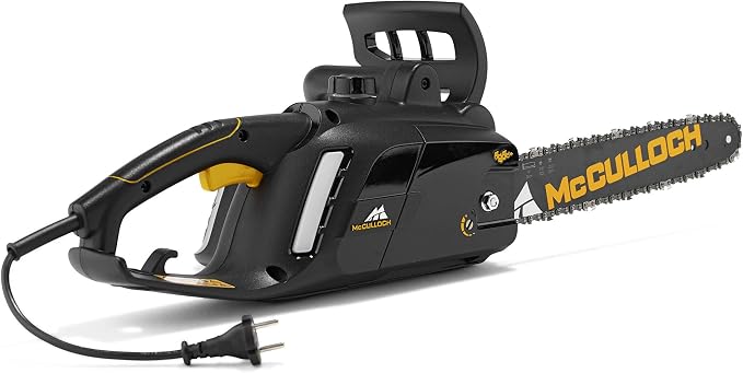 McCulloch CSE 1835 Electric Chainsaw with 1800 W Motor, 35 cm Chain Guide, Autom. Chain Greaser (Item No. 00096-71.479.01)