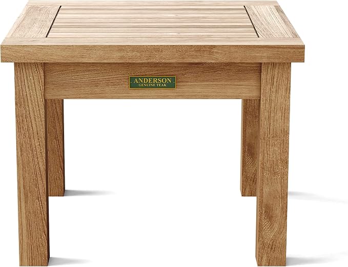 Anderson Teak Bahama 20" Square Table, Mini