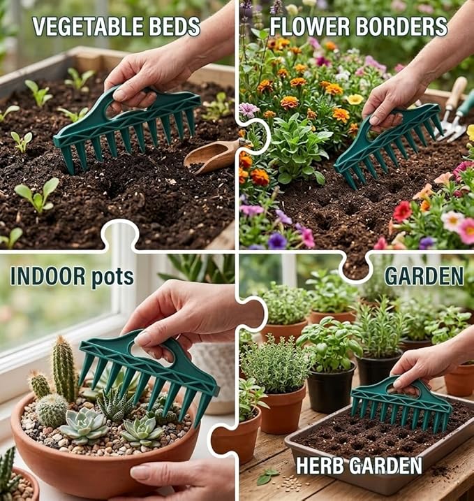Seed Spreader Sowing Seeds Dispenser,Hand 12 Holes Seedlings Dibber,Precise Seed Sower,Portable Garden Seed Spacing Tool for Small Seeds,Flower,Vegetable