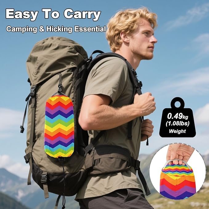 Rainbow Digital Papers 330lb Capacity Hammocks with Tree Straps Indoor Hammock for Camping & Hiking Essential hamaca para adultos
