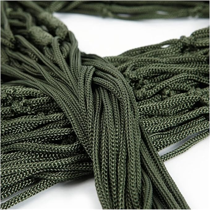 Hanging Chair Swing Portable Outdoor Sport Hammock, Outdoor Camping Hammock Mesh Net for Garden Beach Yard Travel Garden Swing Hanging Bed Hammock