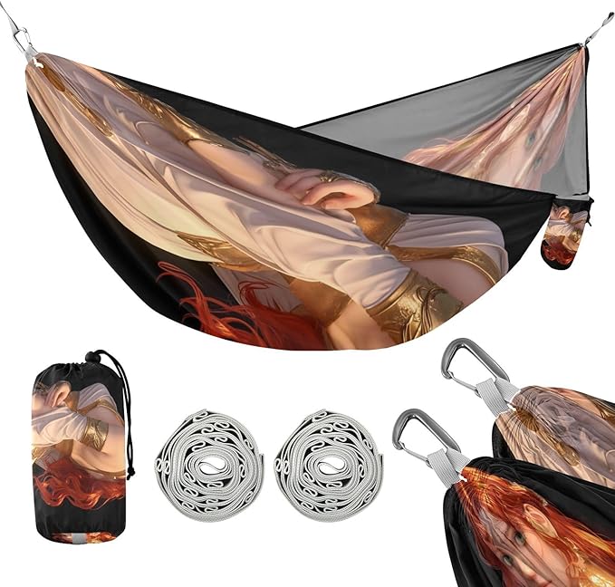 3D Beauty Anime Outdoor Hammocks Foldable Hanging Hammock for Indoor Outdoor Patio