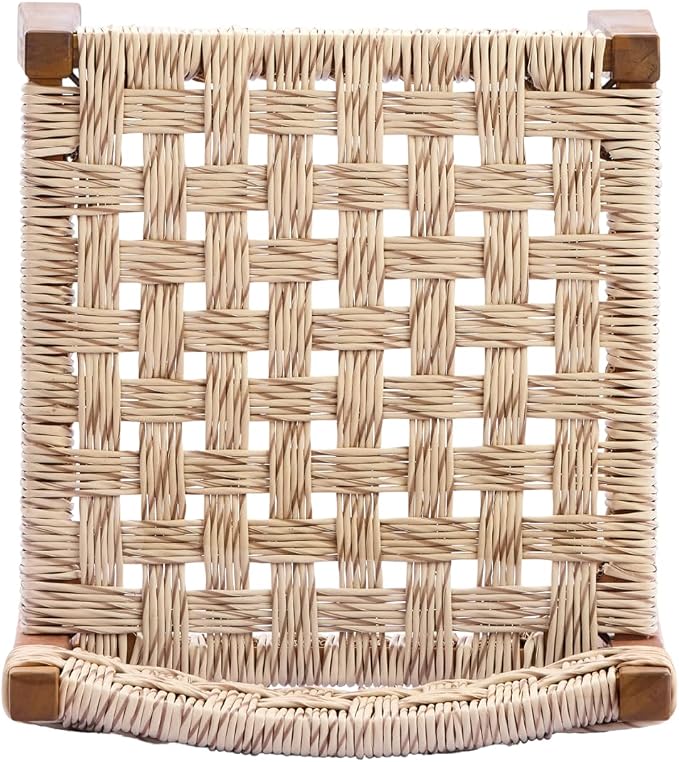 Christopher Knight Home 5 Piece Outdoor Dining Set Acacia Wood Square Table and 4 Light Grey Wicker Chairs Teak Finish Patio Furniture Set for Garden Backyard Balcony Deck