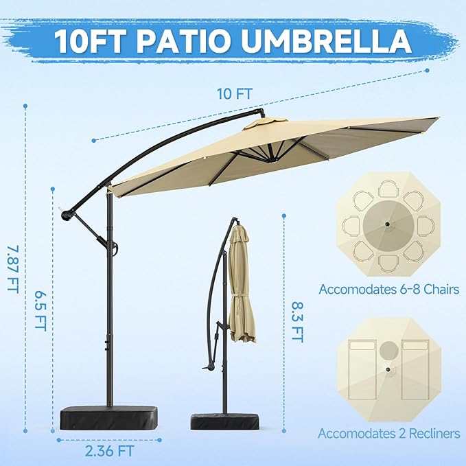 SUNYRISY Outdoor Patio Umbrella