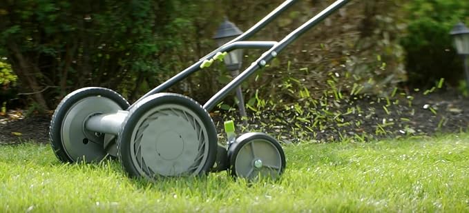 Earthwise 2001-20EW 20-Inch 5-Blade Push Reel Lawn Mower, Grey