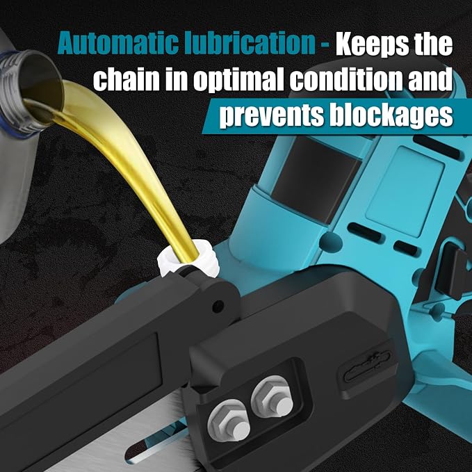2-in-1 Cordless 6 Inch Pole Saw, Brushless Pole Chainsaws Compatible with Makita 18V Battery (No Battery), with 8.5 FT MAX Extension Pole for Tree Branches Pruning, Wood Cutting