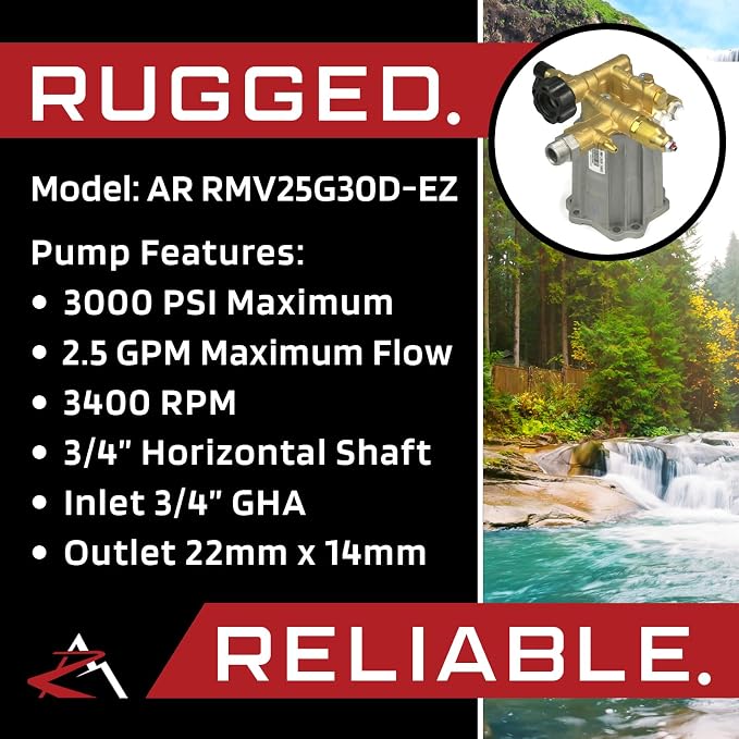 The ROP Shop OEM Annovi Reverberi 3000 Pump for Pressure Washer fits Campbell Hausfeld PW2011, PW2210