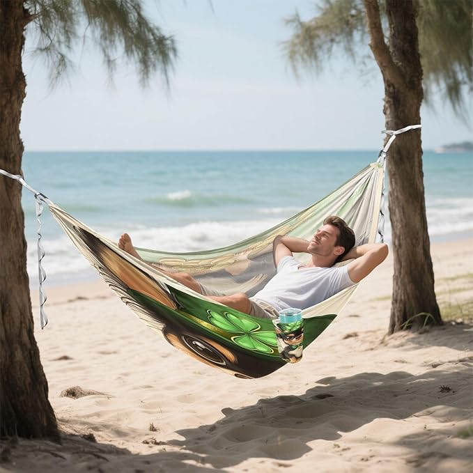 Hammocks for Outside Cute Dog Camping Hammock Portable Hammocks with Tree Straps and Carry Bag Camping Accessories for Hiking Beach Outdoor