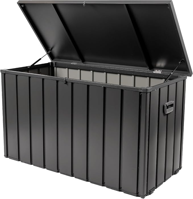 RTS Home Accents ParcelWirx Max Package Delivery Box with Hinged Lid, Graphite Color