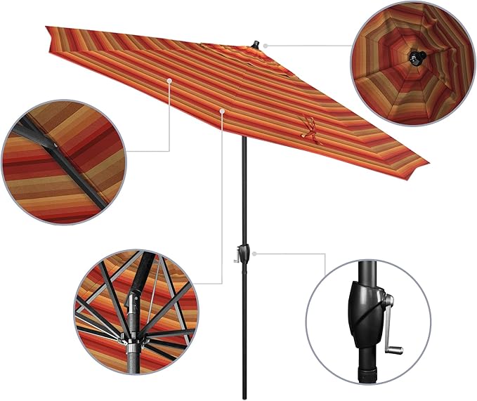 California Umbrella 9' Rd Aluminum Patio Umbrella
