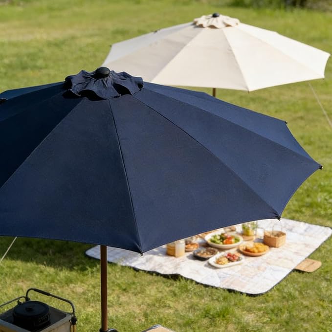 Patio Umbrella Replacement Canopy 6/8 Ribs,7.5ft/9ft/10ft Outdoor Umbrella Replacements,Market Umbrella Top,Outdoor Table Umbrella Canopy For Backyard Garden Courtyard Pool