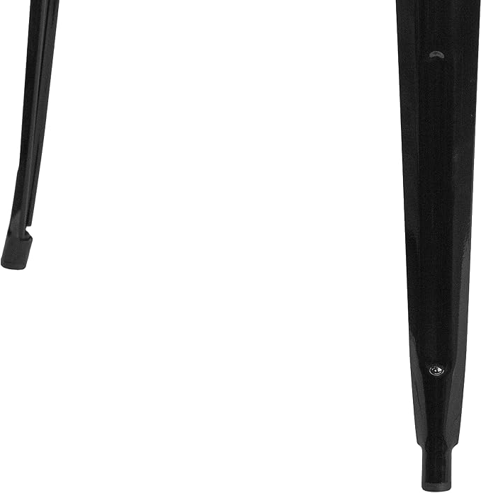 BizChair Commercial Grade 31.5" Square Black Metal Indoor-Outdoor Bar Height Table