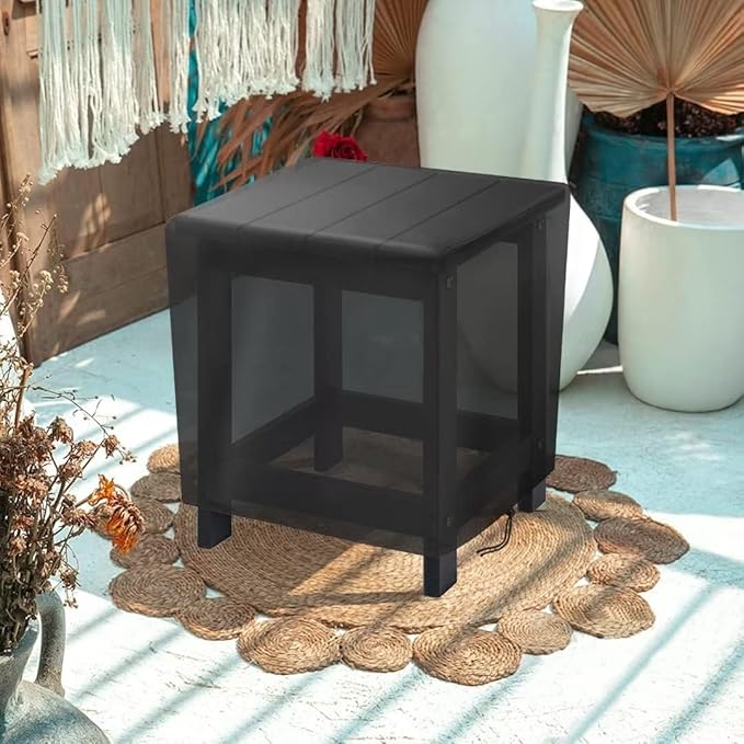 Small Outdoor Side Table Cover,17 Inch Patio End Table Cover for Outside,Waterproof Patio Small Furniture Cover - 17 x 13 X 16 Inch