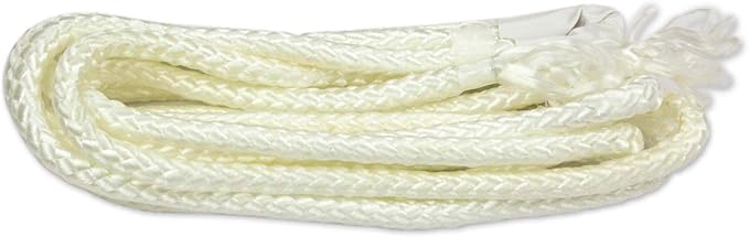 NOVICA Purple Orange White Striped Hand Woven Nylon Mayan 1 Person Rope Hammock with Hanging Accessories, 'Melon Stripe' (Single)