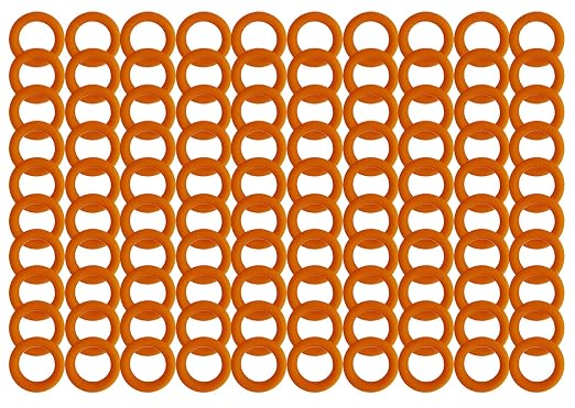 1/4" Pressure Washer Quick Coupler O-Rings New Orange Seal Kits (100/Pack)
