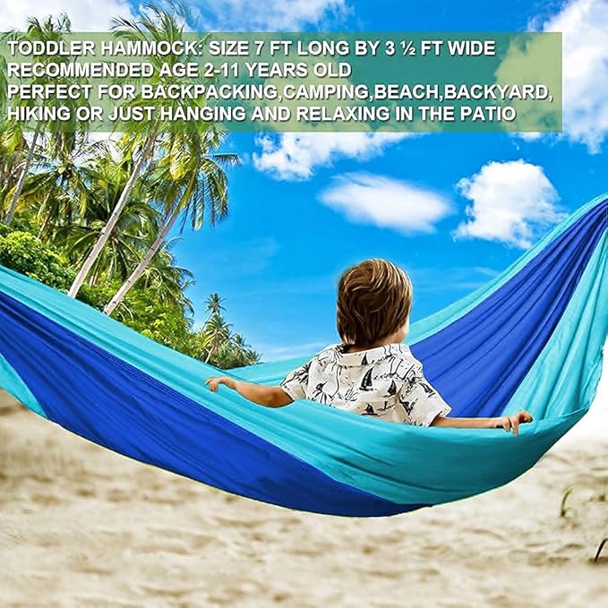 2pcs AYAMAYA Kids Hammock (Blue + Purple)