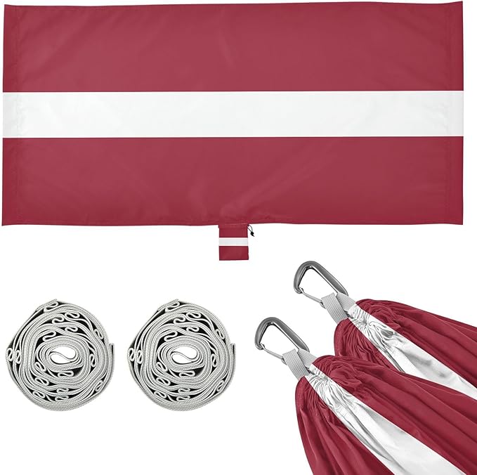 National Flag of Latvia Hammocks with Portabl Carry Bag Backyard Hammock for Indoor Outdoor Patio