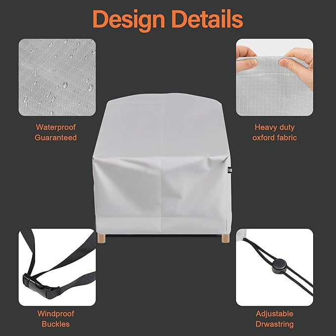 Patio Chair Covers Waterproof Heavy Duty Outdoor Chair Cover,UV Resistant Patio Rocking Chair Covers, Swivel Lounge Chair Cover,Patio Furniture Covers for Lawn/Garden (36" L x 41W x 34" H)
