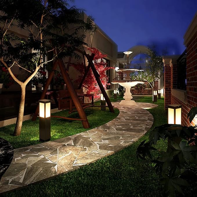 SaeYz Simplicity Waterproof Yard Lamps LED Outdoor Villa Path Lights Landscape Garden Exterior Lawn Lights Front/Back Door Walkway Pathway Patio Porch Decor Lighting Fixture,Wall Lights