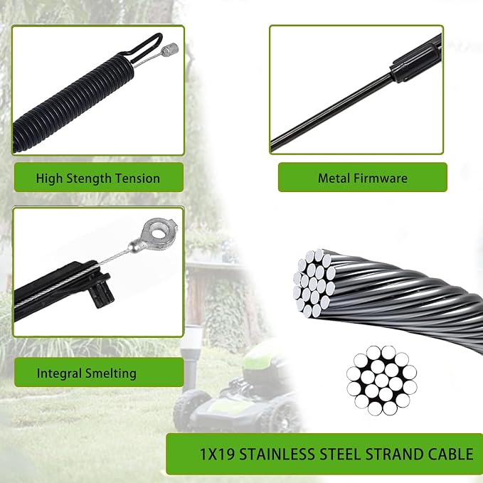 133-1998 Blade Engagement Cable, for Toro 30" TimeMaster Lawn Mowers, Fits 20976, 20978, 21199, 21199HD, 21200, 21810, 21811 Model