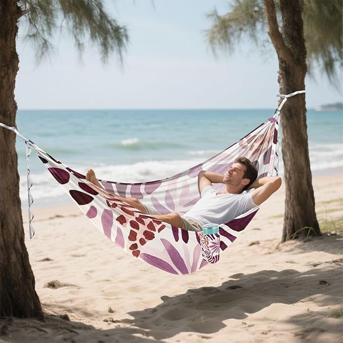 Animal Animal Skin Leopard Spot Stripe 330lb Capacity Hammocks with Hanging Rope Indoor Hammock for Outside Beach Patio Garden hamaca de Algodon para Jardin