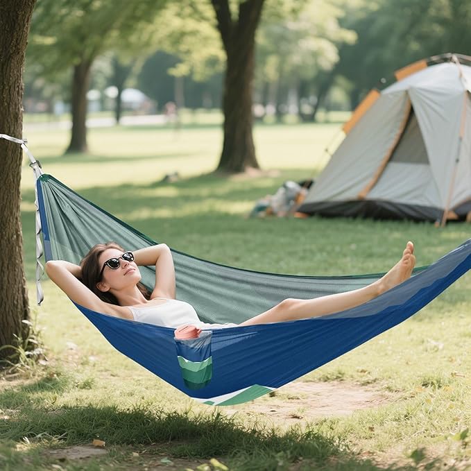 Layered Mountain Camping Hammocks with Hanging Rope Hammock for Outside Essentials