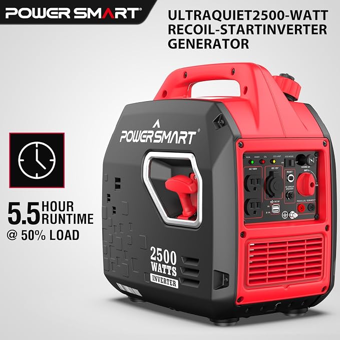 PowerSmart 2500-Watt Portable Inverter Generator with Quiet, Camping, EPA & CARB Compliant,PS5020W