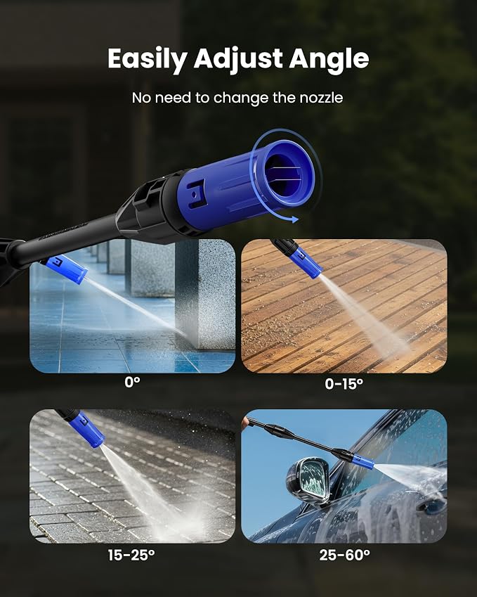 Pressure Washer, 4200 PSI 2.6 GPM Power Washer with 23FT Hose, Foam Cannon, Portable Pressure Washers Ideal for Driveway, Patio, Deck, Fence and Car Wash Home Cleaning