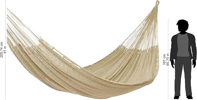 Novica Handmade Uxmal Grey Cotton Rope Hammock (Triple)