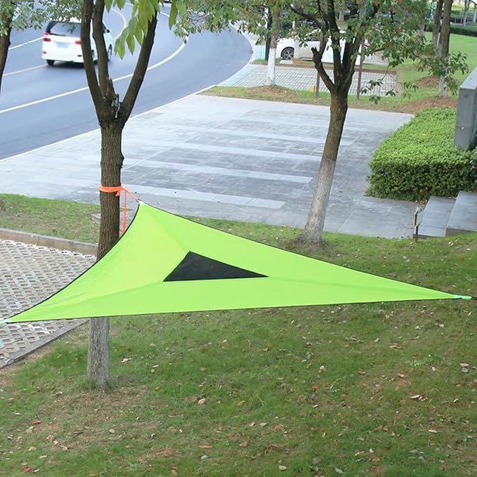Outdoor Triangle Hammock 13FT, 660Lbs Capacity for 1-3 Person, Portable Camping Hammock with Storage Bags, Multi-Person Hammock