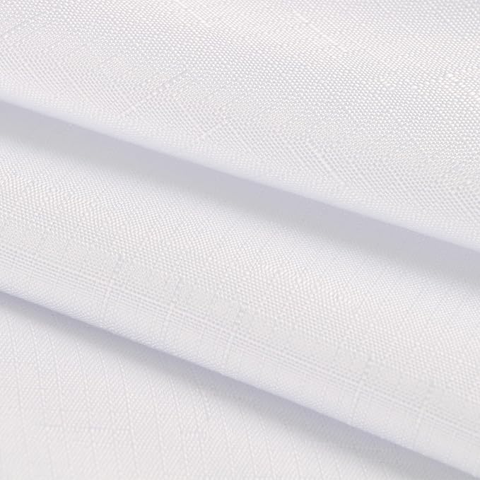 Outdoor Tablecloth Wrinkle-Free Stain Resistant Waterproof Polyester Fabric Table Cover with Zipper Umbrella Hole for Picnic/Party/Dinner/Patio Garden(60inch Round,Zippered,White)
