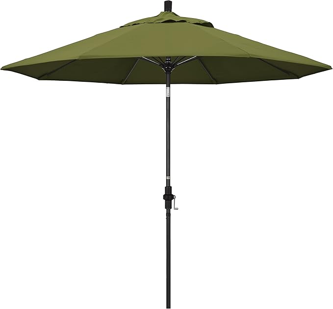 California Umbrella 9' Round Aluminum Pole Fiberglass Rib Market Umbrella