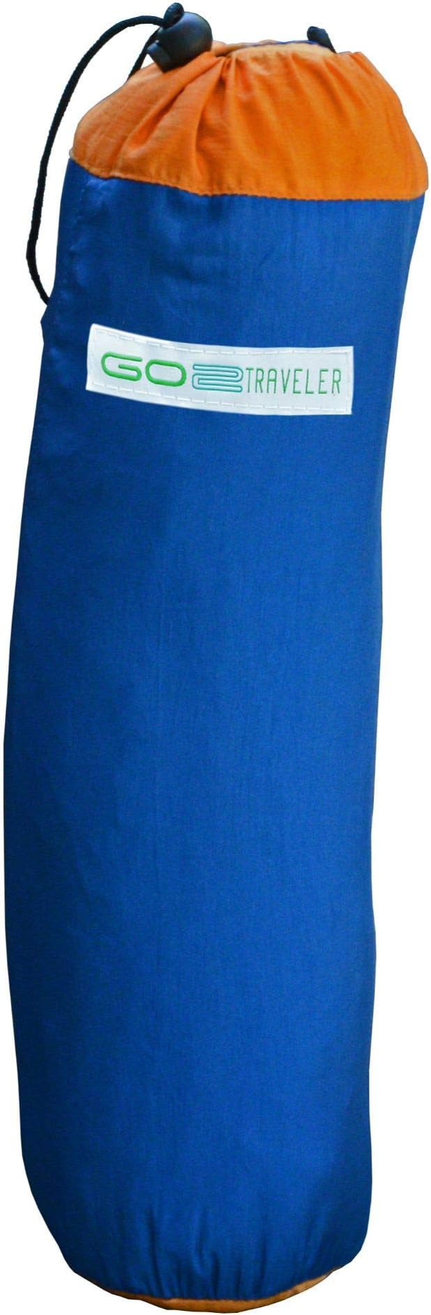 60" Red and Blue Polyester Traveler Hammock Chair