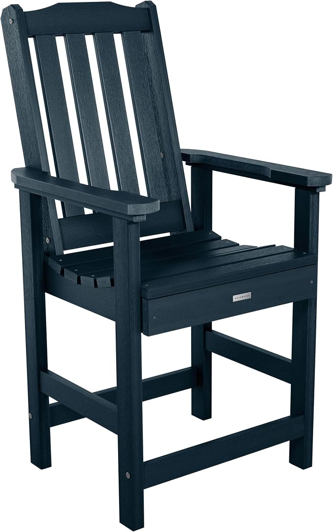 Highwood AD-ST7LH2CO4BA-FBE Lehigh 7pc Rectangular Counter Height Dining Set 72" x 42", Federal Blue
