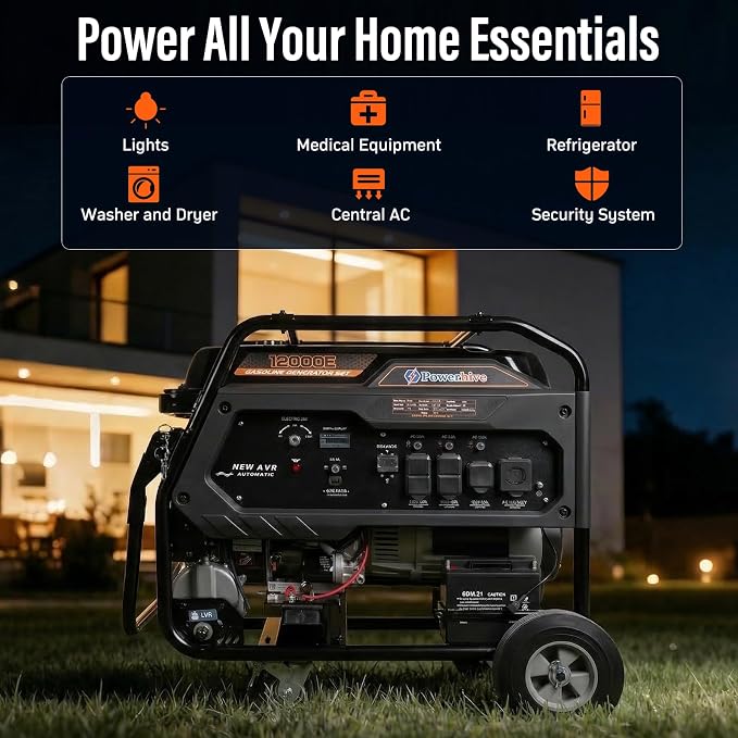 Dual Fuel Generator for Home Backup Outdoor Camping, Remote Electric Start, Transfer Switch Ready, RV & Emergency Ready, 11000 Watt Generators Gas and Propane