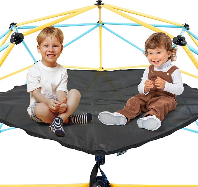 VEVOR Climbing Hammock for 10ft Dome, Load-Bearing 350 Pounds, Pentagon Jungle Gym Accessory (Hammock Only), Black