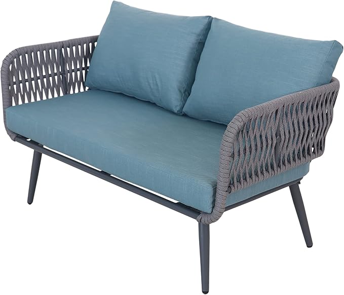 4-Piece Caicos Outdoor Patio Conversation Set with Cushions