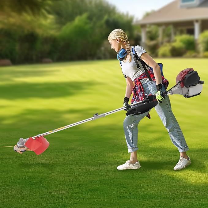 4 Stroke 35.88CC Weed Wacker, Weed Eater, Brush Cutter, Lawn Edger, Grass Trimmer Tools for The Garden and Yard