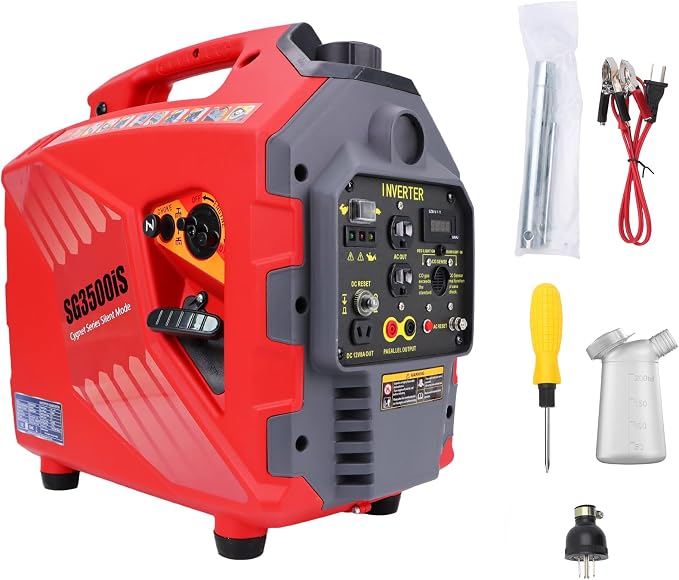 BAOMAIN 3300W Gasoline Generator, Gas Powered, 3000W Rated, UL 2201 Standards for CO Safety, EPA Certified, Quiet 58dB, Pure Sine Wave, Outdoor Power Equipment