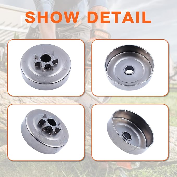 .325"-7T Clutch Drum Spur Sprocket Cover Kit for Stihl MS231 MS251 MS241 MS231C MS241C MS251C Chainsaw 1143 640 2002