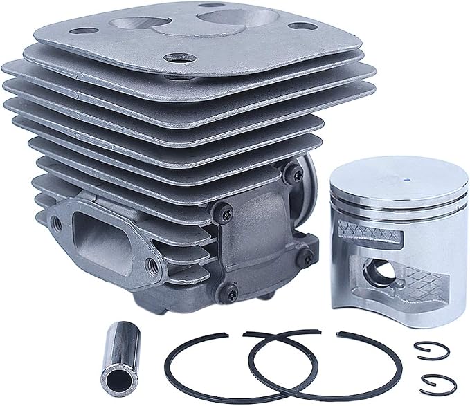 50MM Cylinder Piston Rings Kit For Husqvarna 372XP AND 365 X-TORQ Chainsaw Parts, 50MM Piston, Cylinder, 2X Piston Rings, 2XPiston Pin Clips, Piston Pin.
