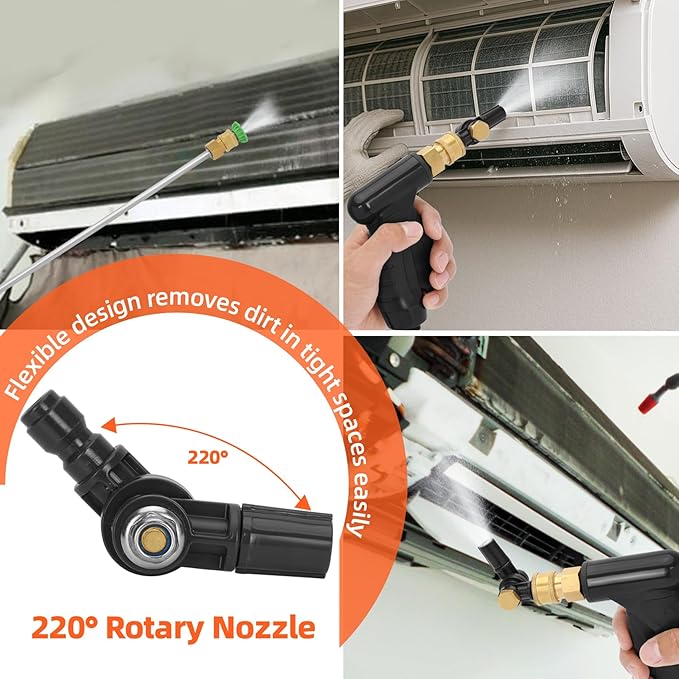 ZPB140 HVAC Coil Cleaning Sprayer, Blaster Coil Jet Pressure Washer | for AC 120V 80W Indoor & Outdoor Cleaning, Flow Rate 4L/min, Working Pressure 0.7-1.0MPa
