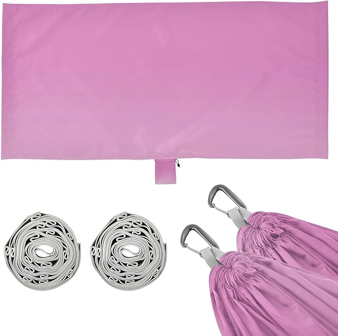 Pink Gradient 330lb Capacity Hammocks with Hanging Rope Hanging Hammock for Indoor Outdoor Patio hamacas para Patio