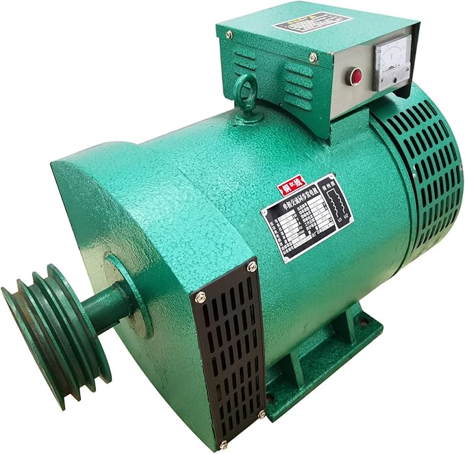 Pure Copper Generator Engine Driven Single Phase Brushed Alternator 15KW Industry Heavy Duty Generator with Cast Iron Shell for Home Farm Workshop 220V