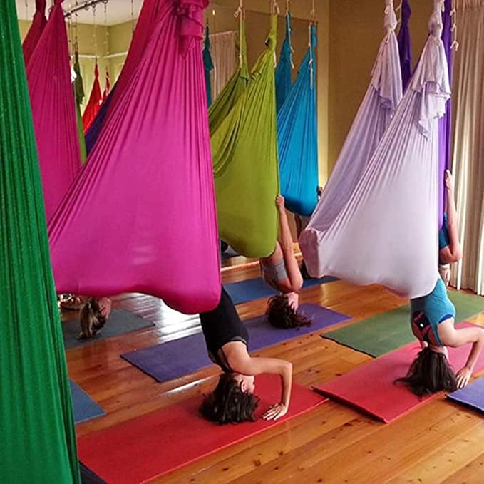 Therapy Sensory Swing Indoor Yoga Hammocks for Children Kids Or Adults Swings Ideal Autism ADHD and SPD Hardware (Color : Green, Size : 150 x 280 cm)