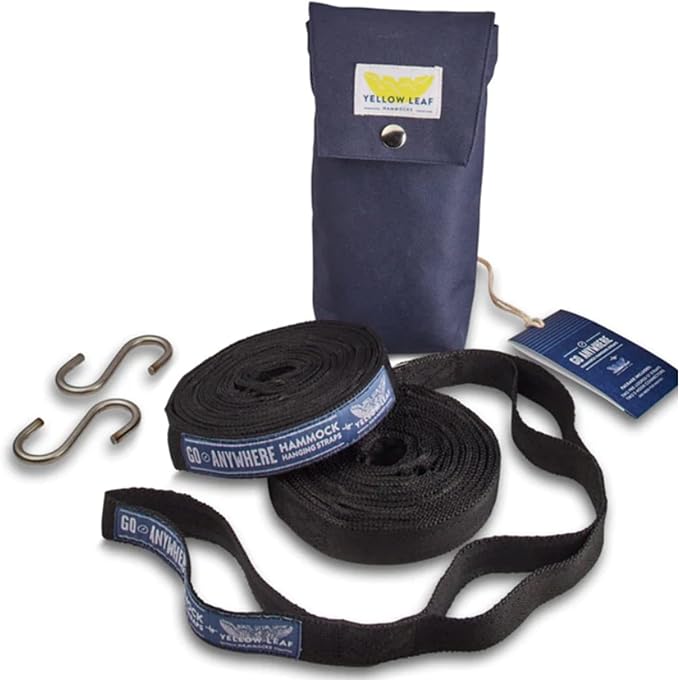 Adventure Camping Hammock & Hammock Straps by Yellow Leaf Hammocks - Fits 1-2 PPL, 400lb max, Weathersafe, Super Strong, Easy to Hang, Ultrasoft, Easy to Pack - Color: Blue & Green