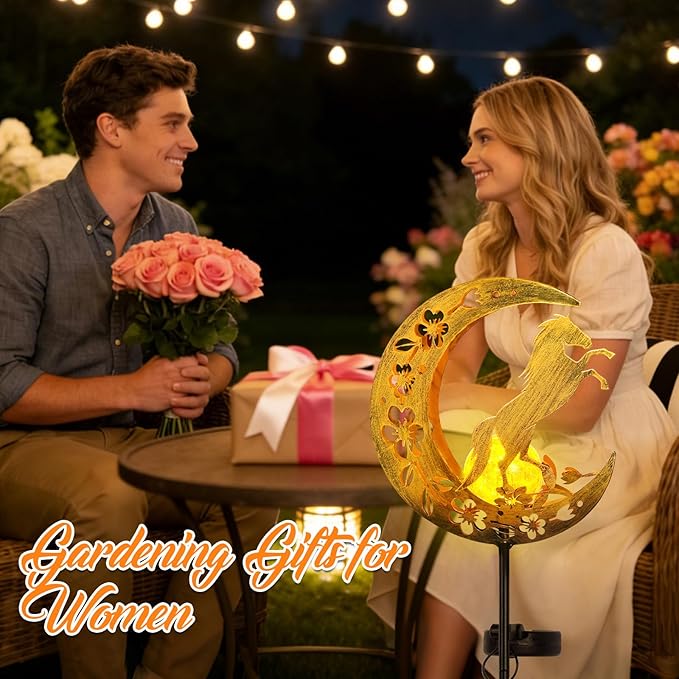 Solar Lights Outdoor Mothers Day Gifts Horse Garden Decor Mothers Day Gifts for Women Mom Grandma Sister Fairy Horse Solar Lights Metal Solar Garden Decoration Outside for Yard, Patio, Backyard, Lawn