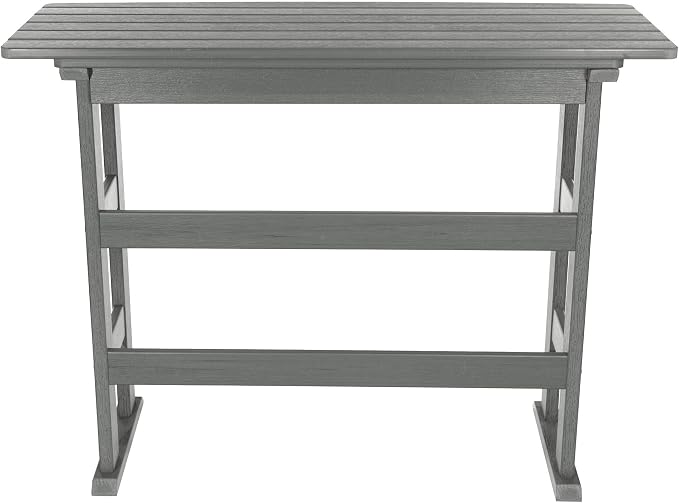 highwood AD-TBL-KS3-CGE Lehigh Bar Height Balcony Table, Coastal Teak