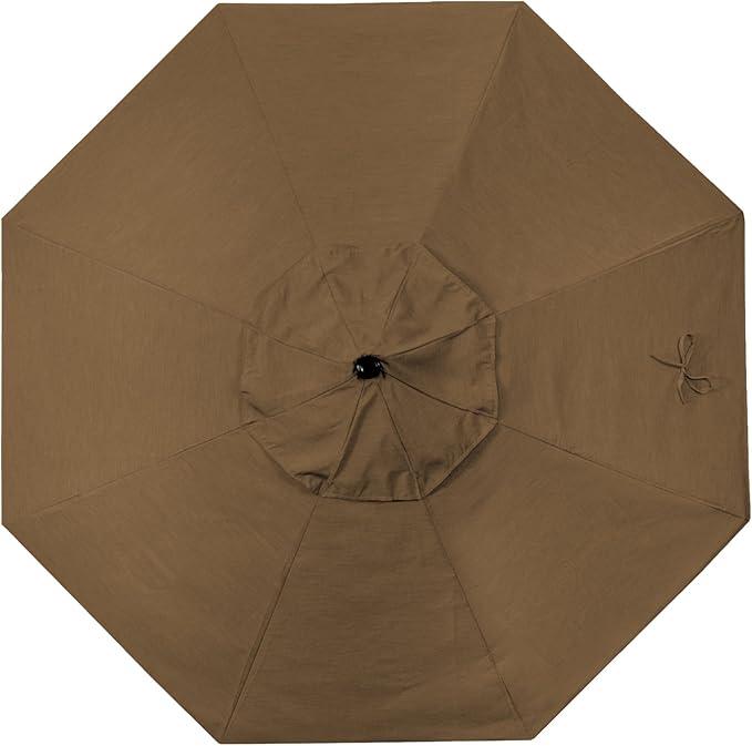California Umbrella Replacement Canopy Cover in Sunbrella Teak Umbrella, 9' Round